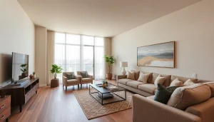 View of glendale az apartments with modern features and natural lighting.