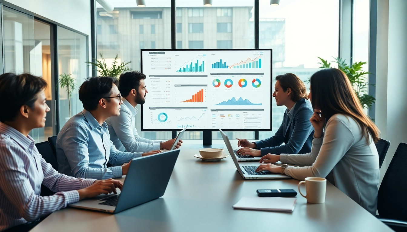 Find competitor customers effectively through data analysis and team collaboration in a modern office.