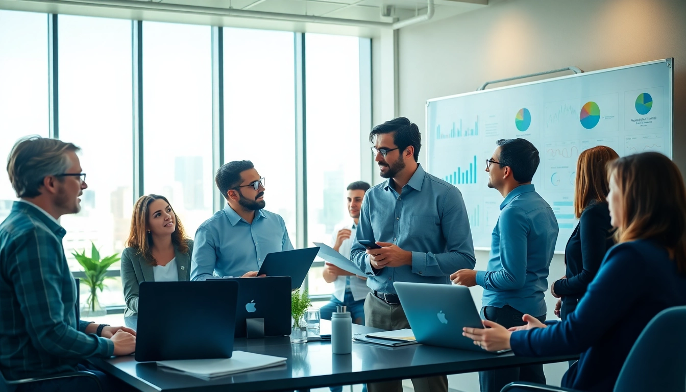 Engaging professionals conducting Ogden Risk Assessment Services in a modern office environment.