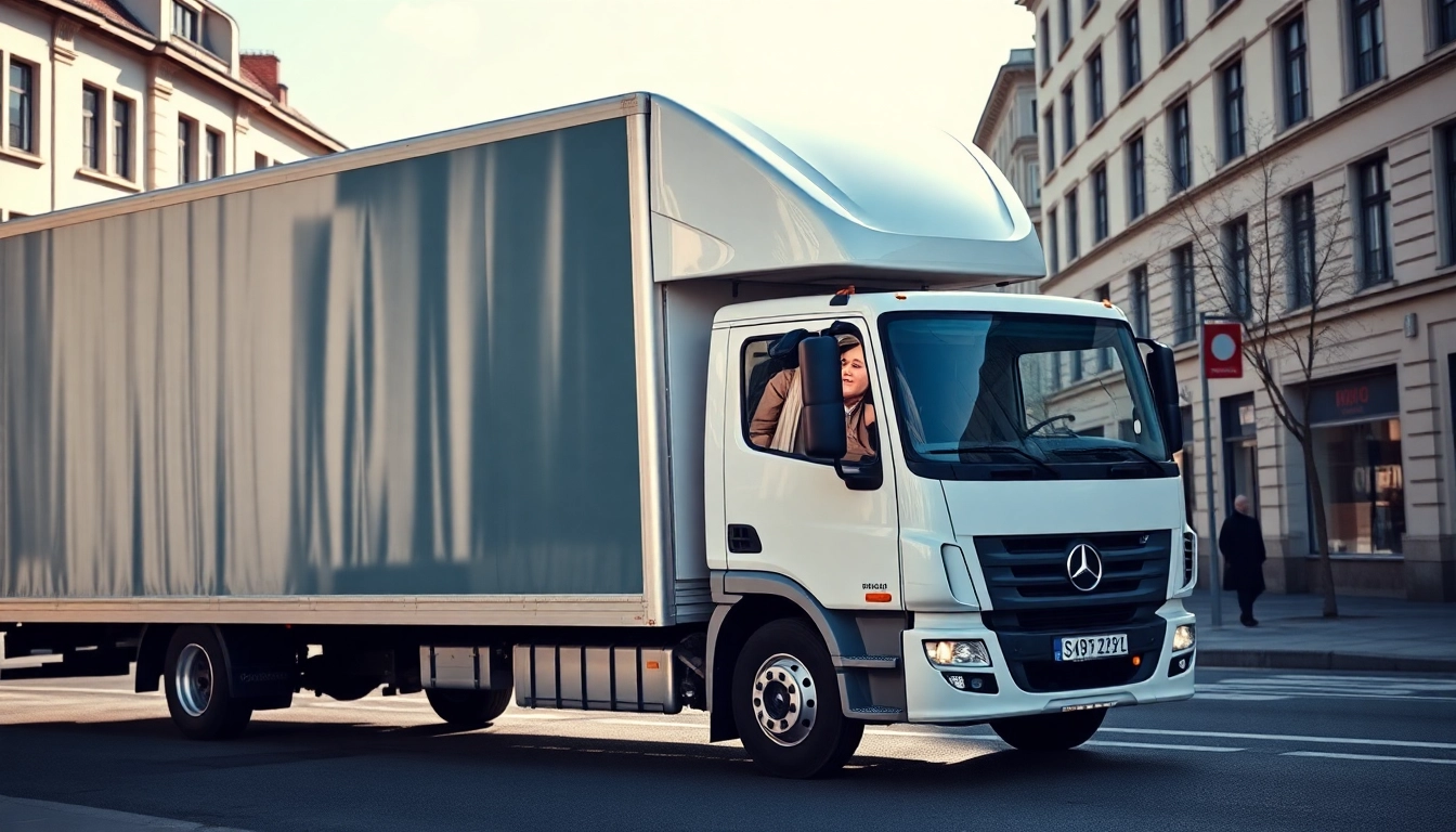Efficient Umzug Nürnberg service in action with a professional moving truck.