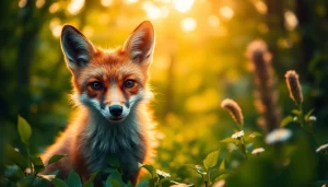 Candid moment of a fox in a forest captured by www.sudswild.com showcasing nature's beauty.