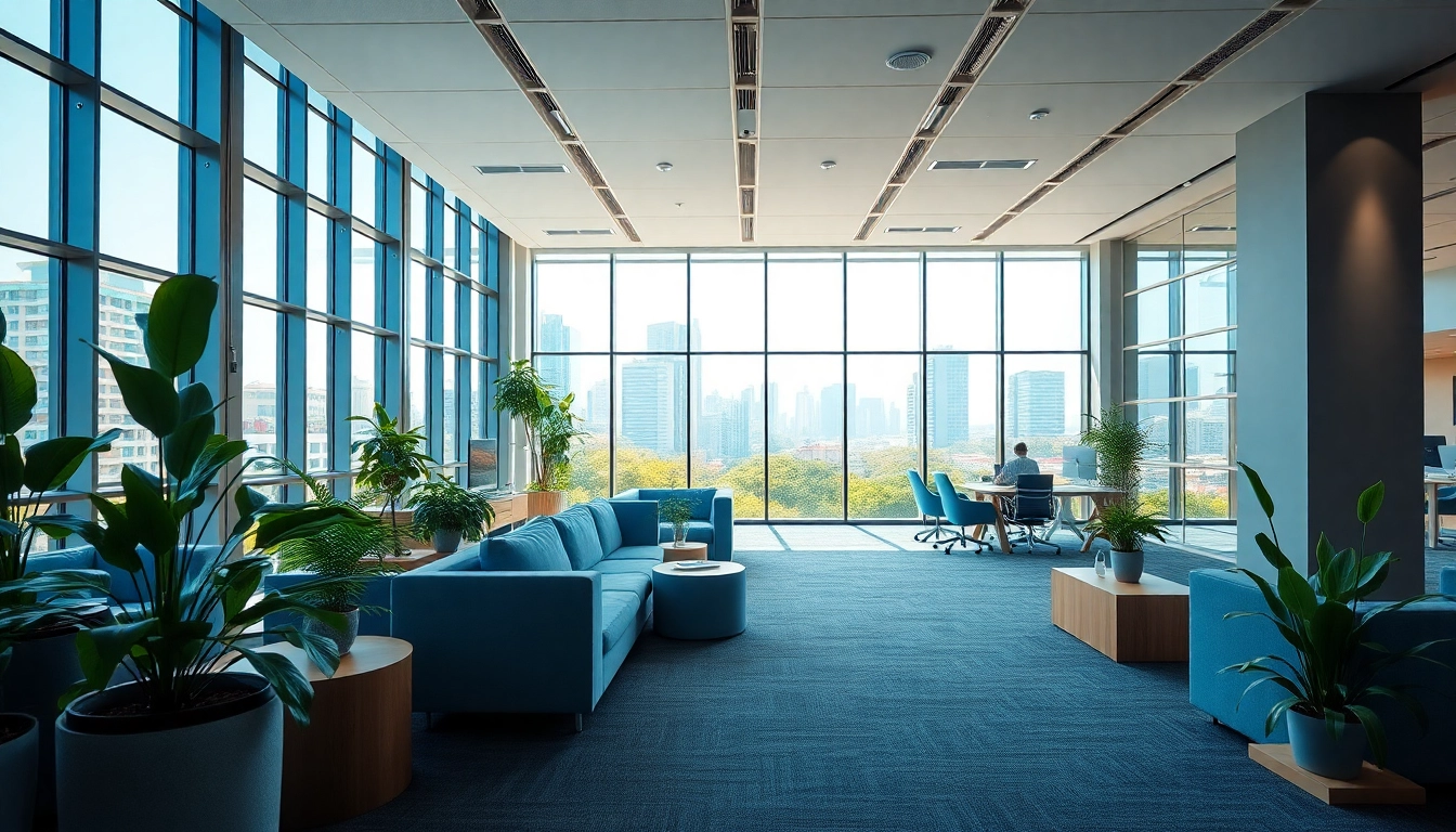 Explore a modern commercial office space for rent in Bangalore with stylish interiors and city views.