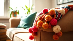 Discover the cozy Moroccan pompom blanket at https://labboho.com/collections/pompom-blanket, featuring vibrant colors and fluffy accents.