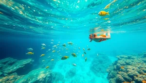 Experience snorkeling puerto rico with colorful marine life and a serene tropical setting.