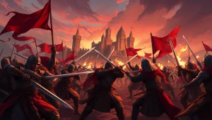 Engage in Warlords 2 download featuring epic medieval combat with vibrant warriors.