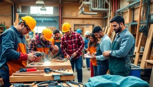 Engaging scene showcasing skilled trades in action at trade schools in Hawaii.