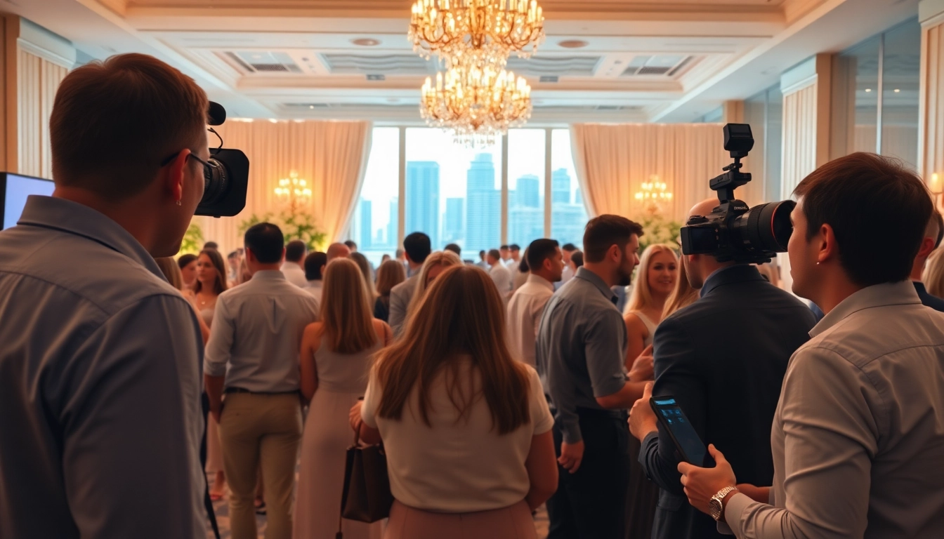 Capture Miami Corporate Event Videography Photography showcasing professional interactions and Miami skyline.