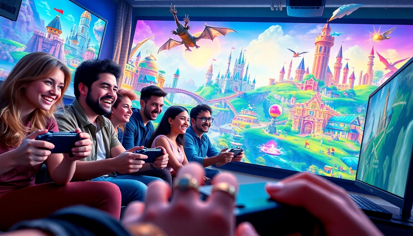 Rasakan keseruan game online dengan karakter yang berinteraksi dalam dunia permainan virtual yang berwarna-warni.