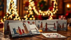 Send festive greetings with exquisite Xmas cards London featuring iconic designs.
