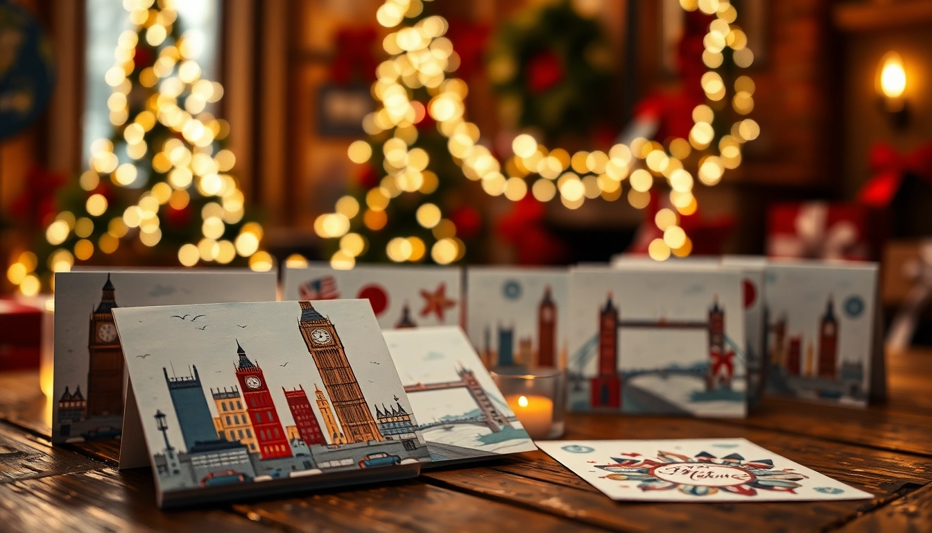 Send festive greetings with exquisite Xmas cards London featuring iconic designs.