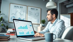 Analyzing local SEO services insights with modern digital marketing tools.