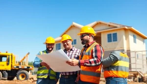 Texas Association of Builders collaborating on a construction site project, demonstrating teamwork and professionalism.