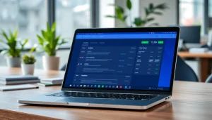 Analyze text efficiently with the advanced ai checker tool displayed on a modern laptop.