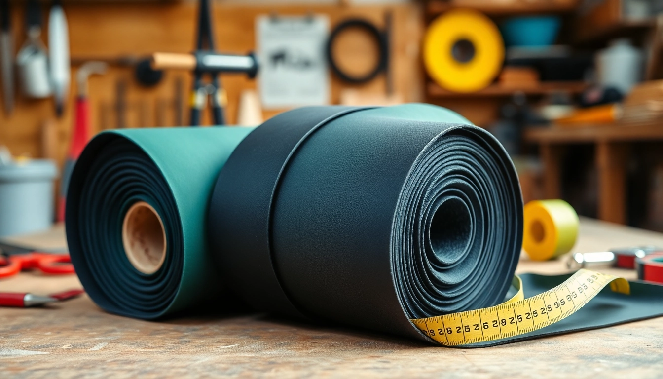 Utilizando Neopreno en rollo en proyectos de manualidades y reparaciones.