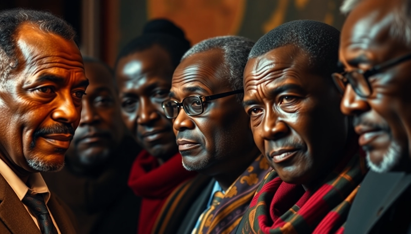 Illustration depicting discussions on Russian influence in Africa, showcasing leaders united in hope and determination.