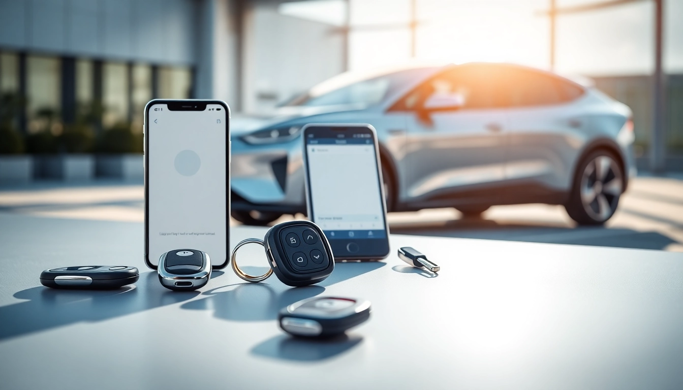 Unlocking innovation with keys for electric cars showcased in a modern setting.