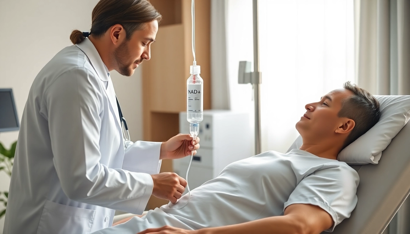 Learn what is nad iv therapy through professional administration and patient care in a serene clinic.