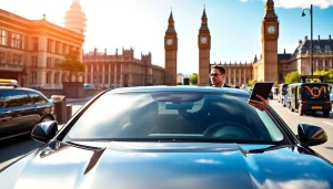 Experience a private chauffeur london service with a professional driver in a luxury black car.