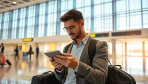 Find amazing deals on flights while traveling at the airport terminal.