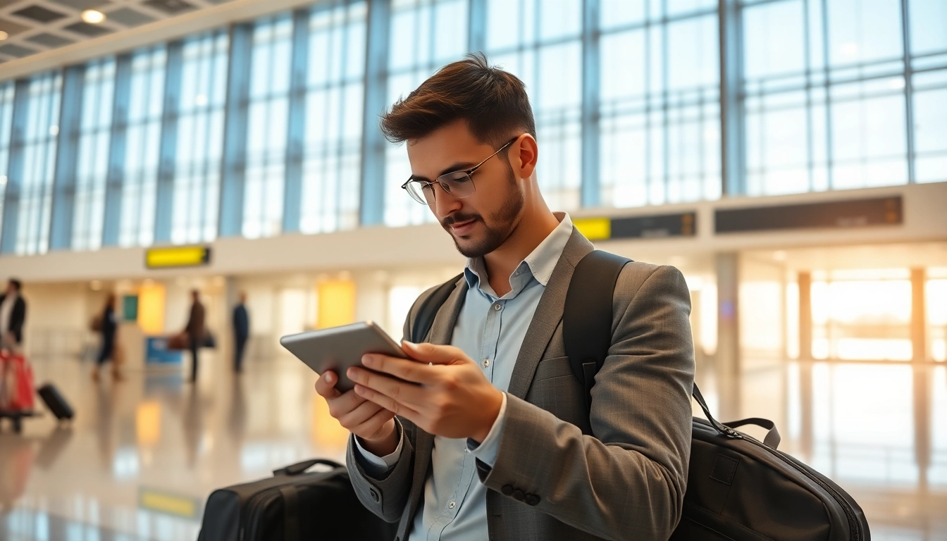Find amazing deals on flights while traveling at the airport terminal.