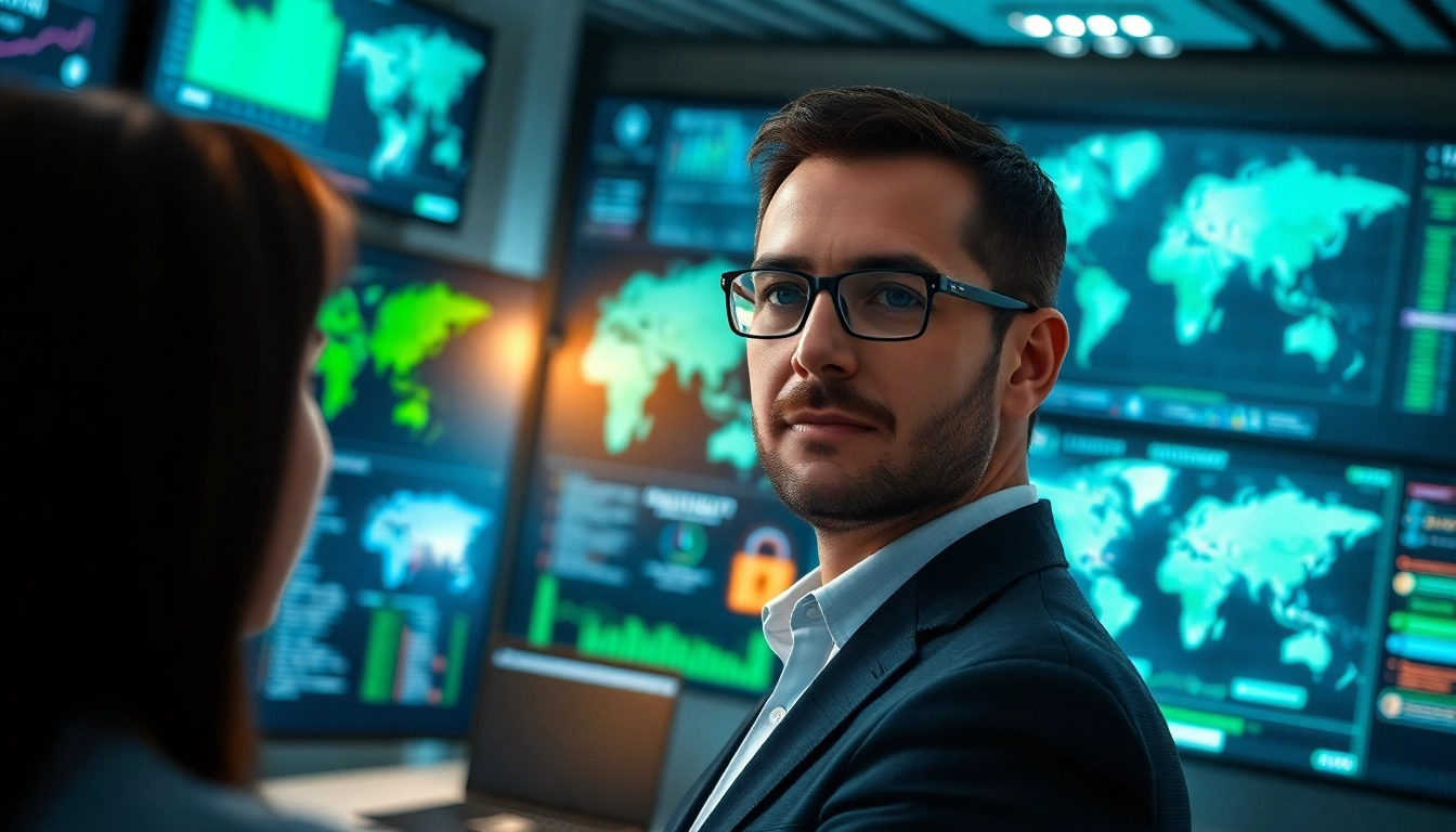 Enhancing cyber security fredericksburg with professional consultation in a modern office.