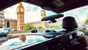 Experience premium chauffeur service london while driving past London's iconic landmarks in a luxury vehicle.