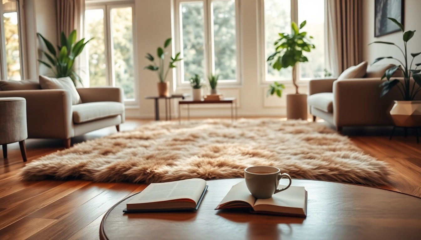 Enhance your living space with a luxurious rabbit fur rug that adds warmth and style.