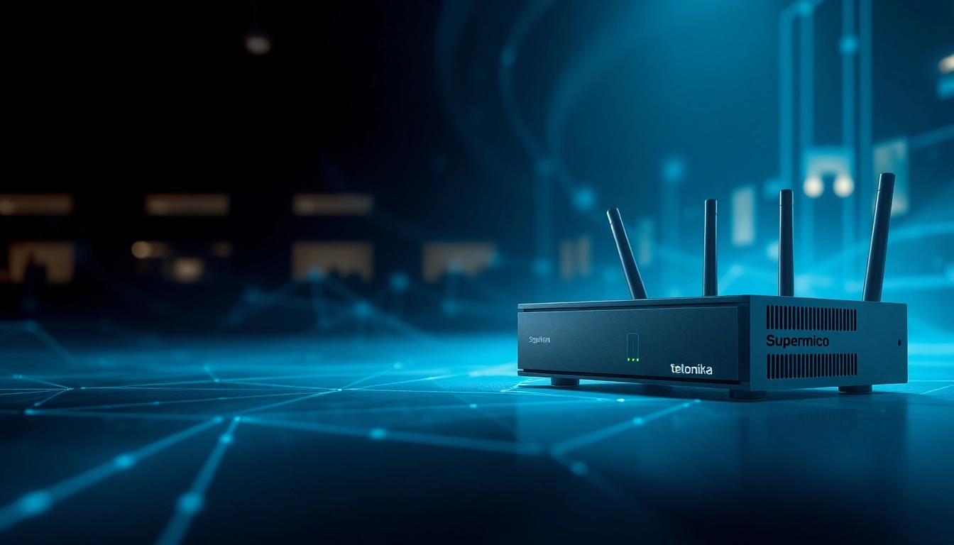 ABB Colombia destaca la tecnología avanzada con un servidor Supermicro y un router Teltonika.