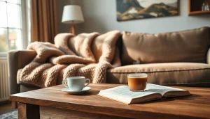 Ontdek de luxe fleece dekens in een gezellige woonkamer setting.