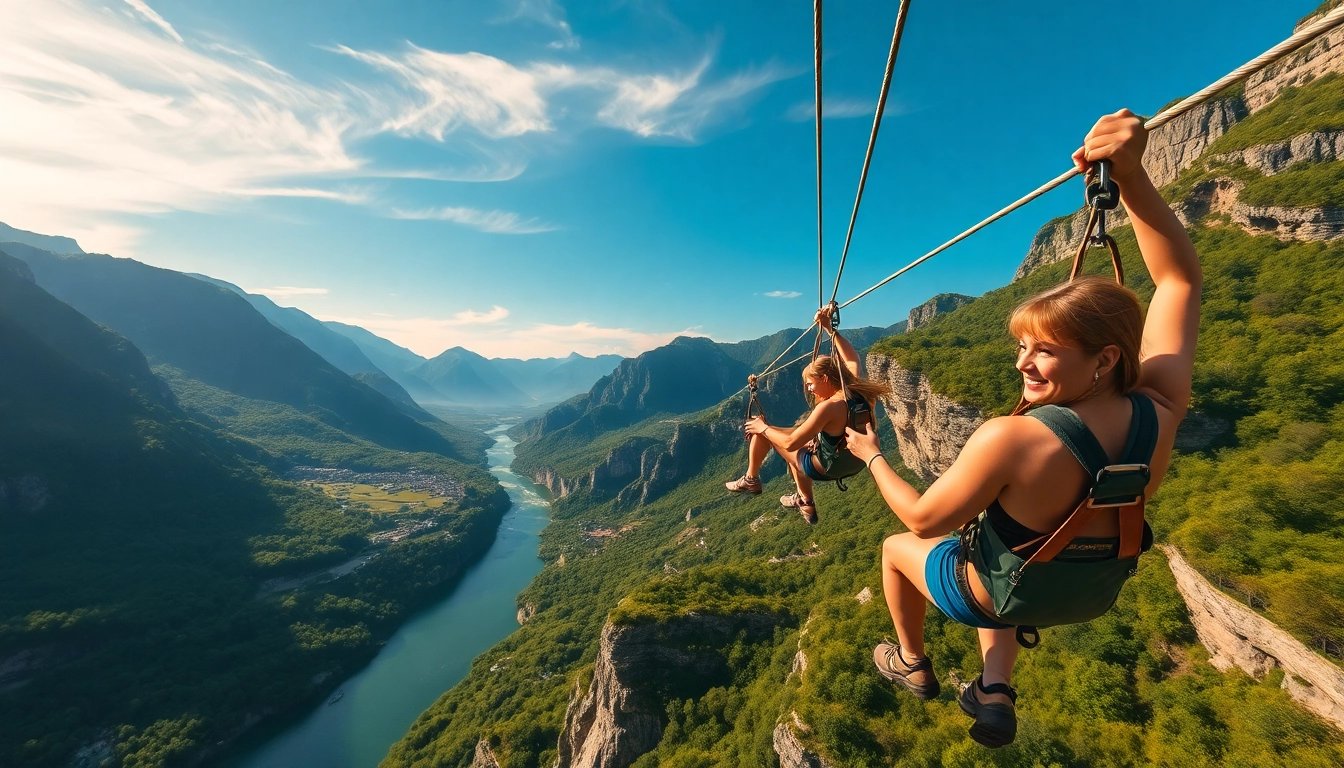 Bovec zipline omogoča nepozabno izkušnjo letenja nad slikovitimi dolinami.