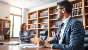 Consulting with a Maryland Workers Compensation Lawyer in a professional office setting