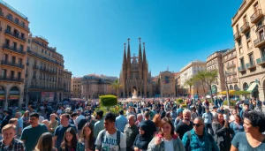 Showcasing a diverse community in Barcelona reflecting the city's barcelona population.